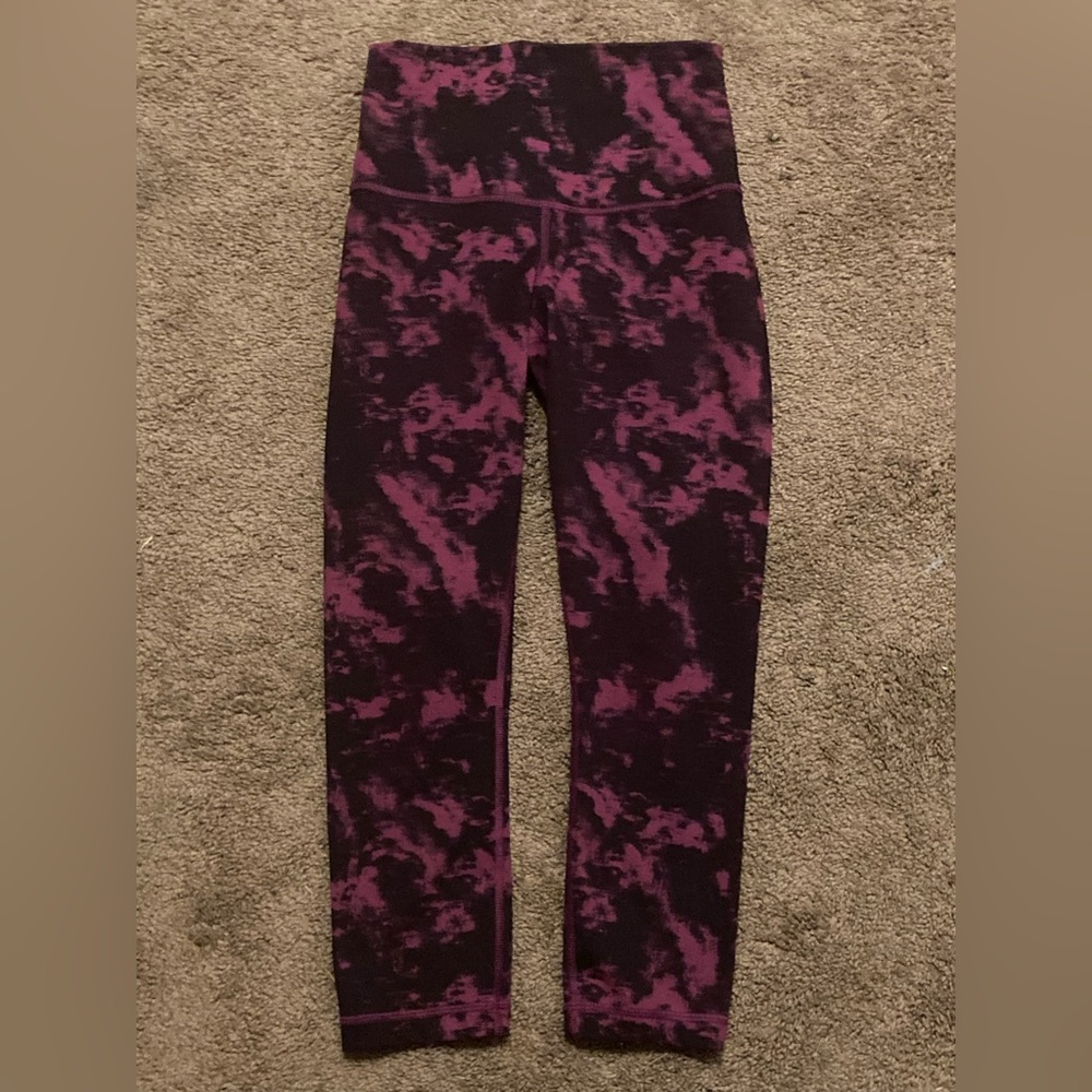 Lululemon marble purple & black leggings